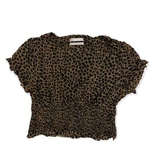 Leopard print crop top
